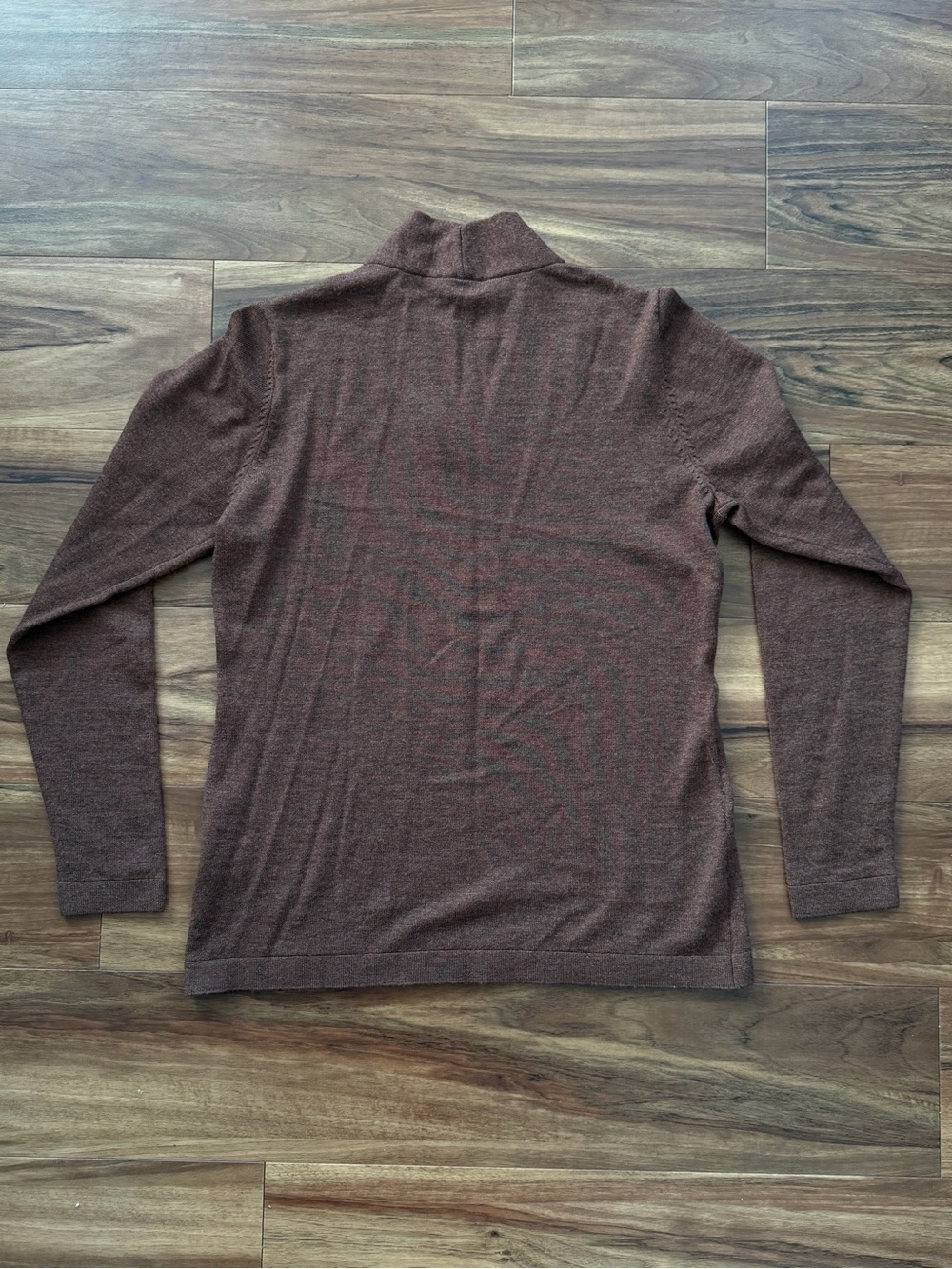 Pendleton 99% Merino Wool Chestnut Brown V-Neck Women's Sweater - Picture 5 of 5